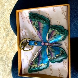 Anuschka butterfly Handpainted purse jewelry